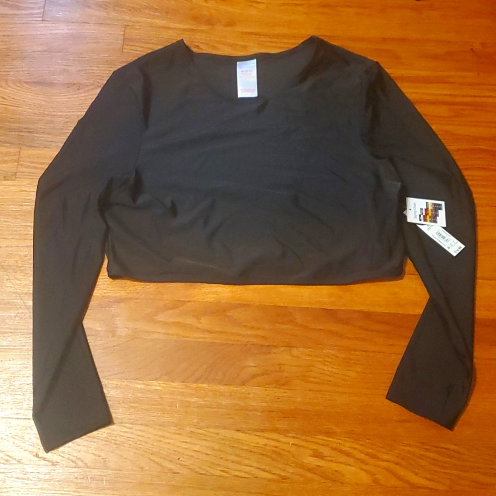 ✨️3/$18 Solid black rashguard womens size XL